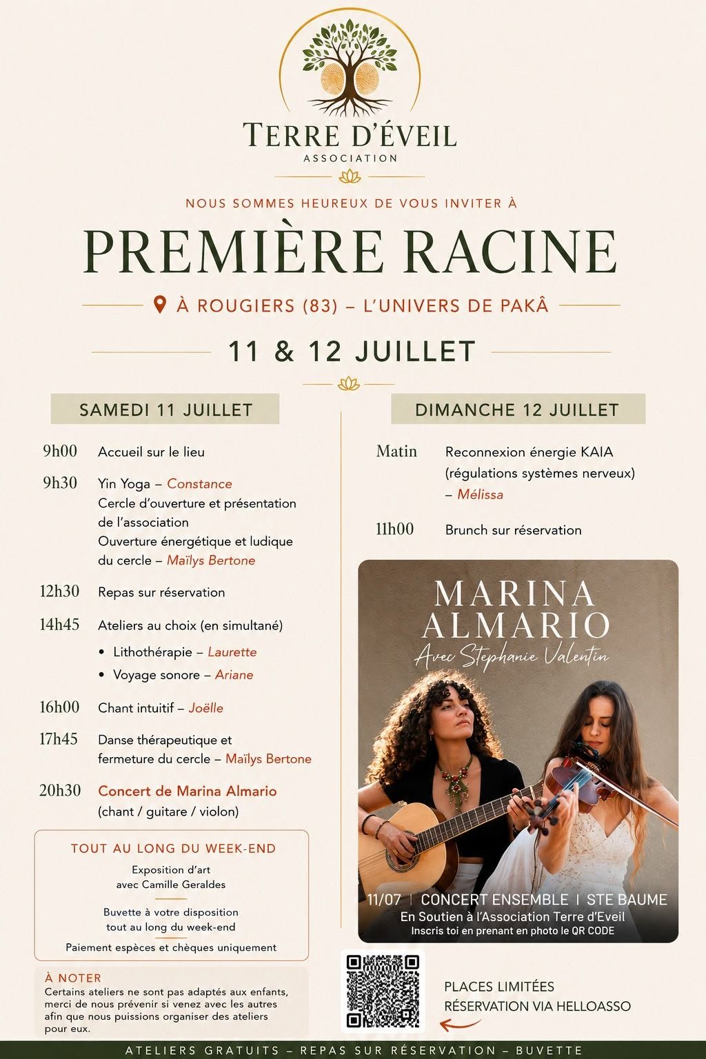 Concert ensemble "Marina Almario & Stéphanie Valentin"